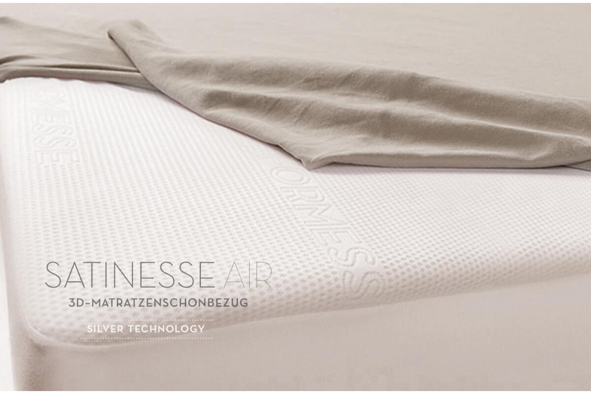 Matratzenschoner Satinesse Air Silver Alto Steghöhe 45 cm Schonbezug