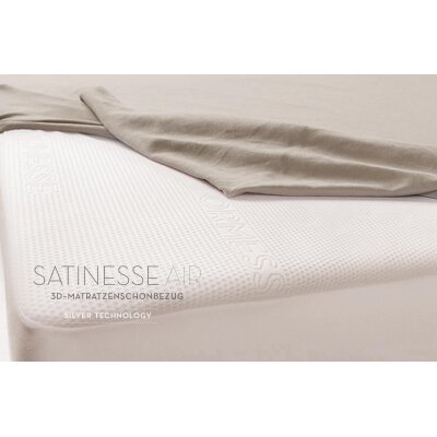 Matratzenschoner Satinesse Air Silver Alto Steghöhe 45 cm Schonbezug