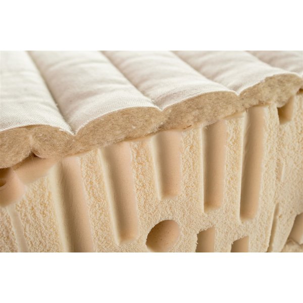 Runde Matratze 100% Naturlatex 5-Zonen 14 cm Ergo Basic Shogazi