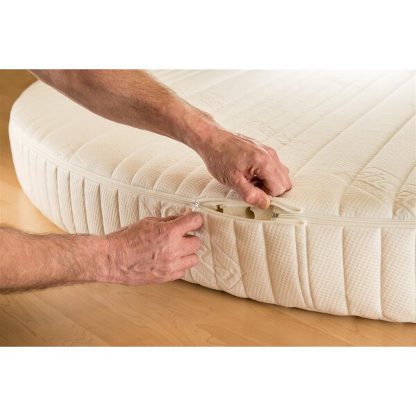 Runde Matratze 100% Naturlatex 7-Zonen 21 cm Deluxe Mellow  Shogazi
